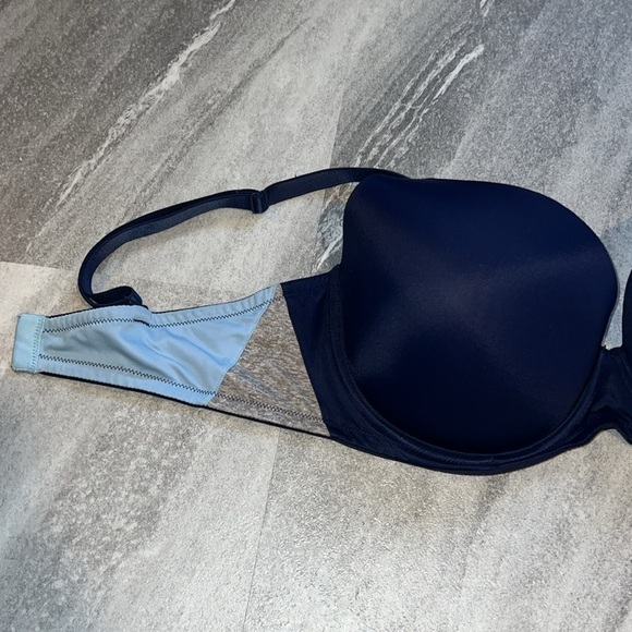 Limited Edition Pink Wear Everywhere Demi lightly line navy & light blue 36DD - Picture 7 of 8
